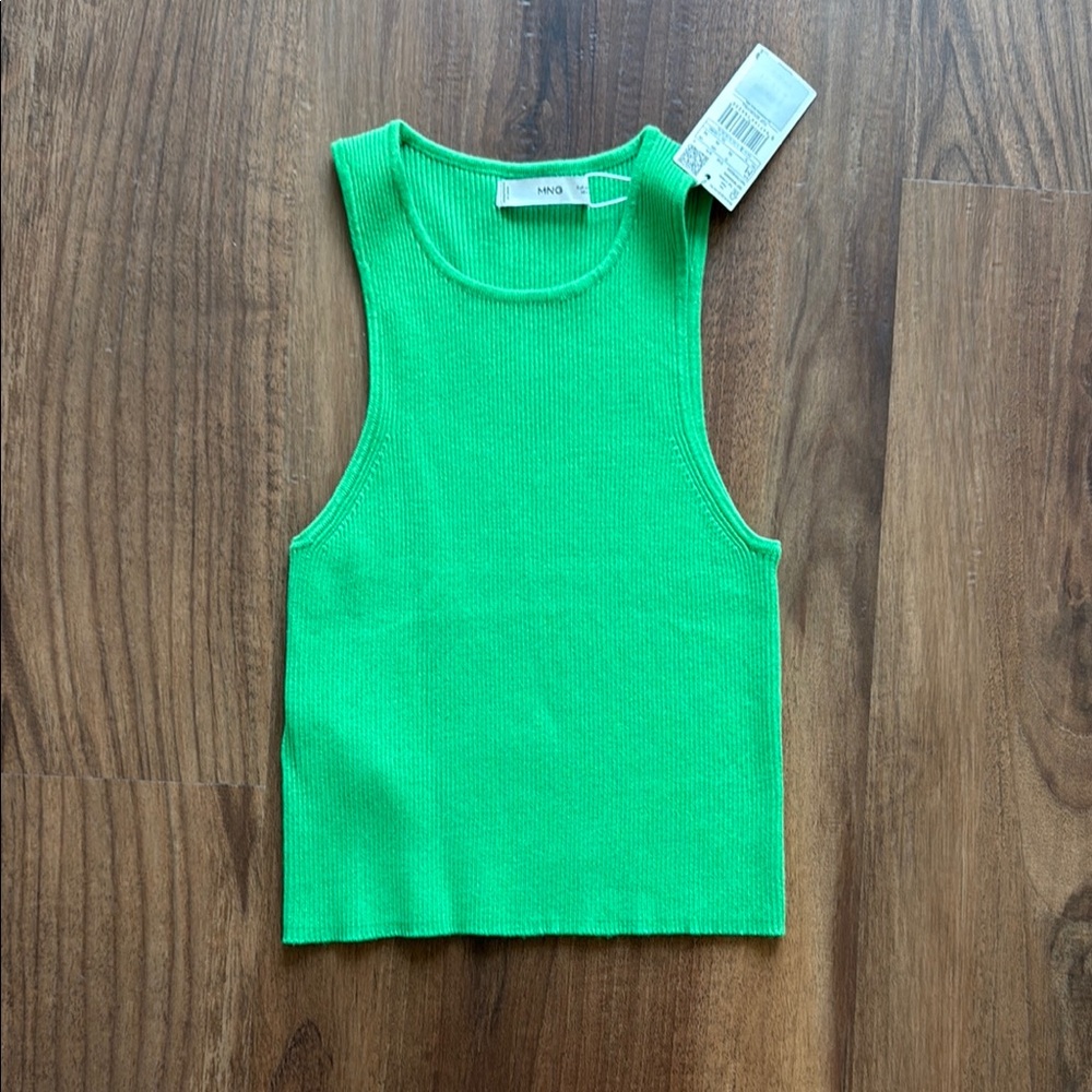 MANGO Green tank Top